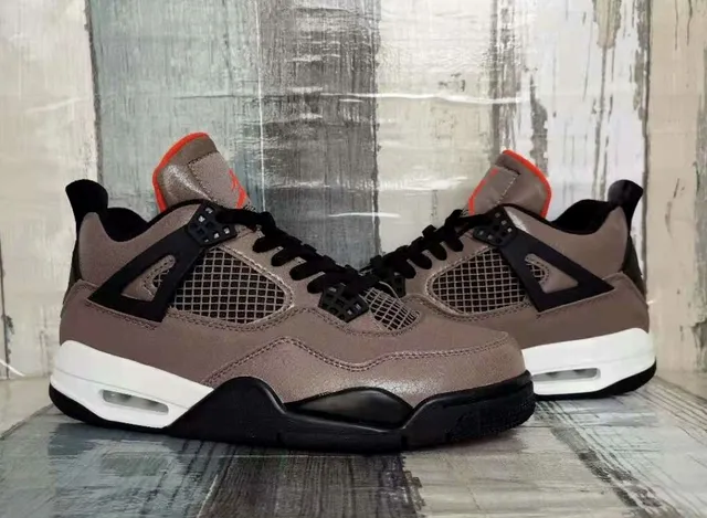 Air Jordan 4 灰褐黑橙篮球鞋 6