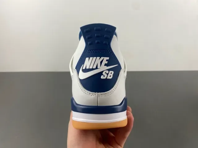 Air Jordan 4 Tênis de Basquete Branco Navy Gum 4