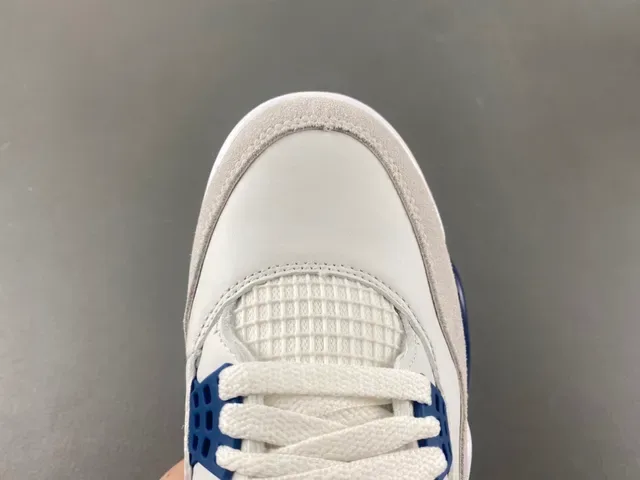 Air Jordan 4 Tênis de Basquete Branco Navy Gum 5