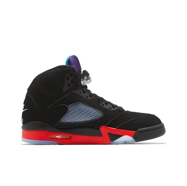Air Jordan 5 काले लाल नीले बैंगनी बास्केटबॉल जूते 2