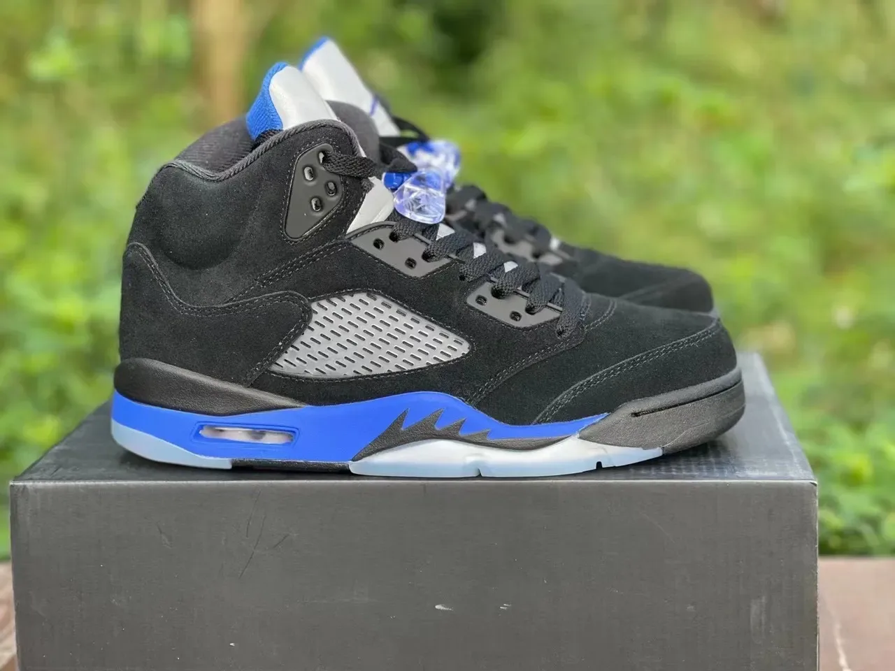 Air Jordan 5 Black Royal Blue White Zapatos de baloncesto 6