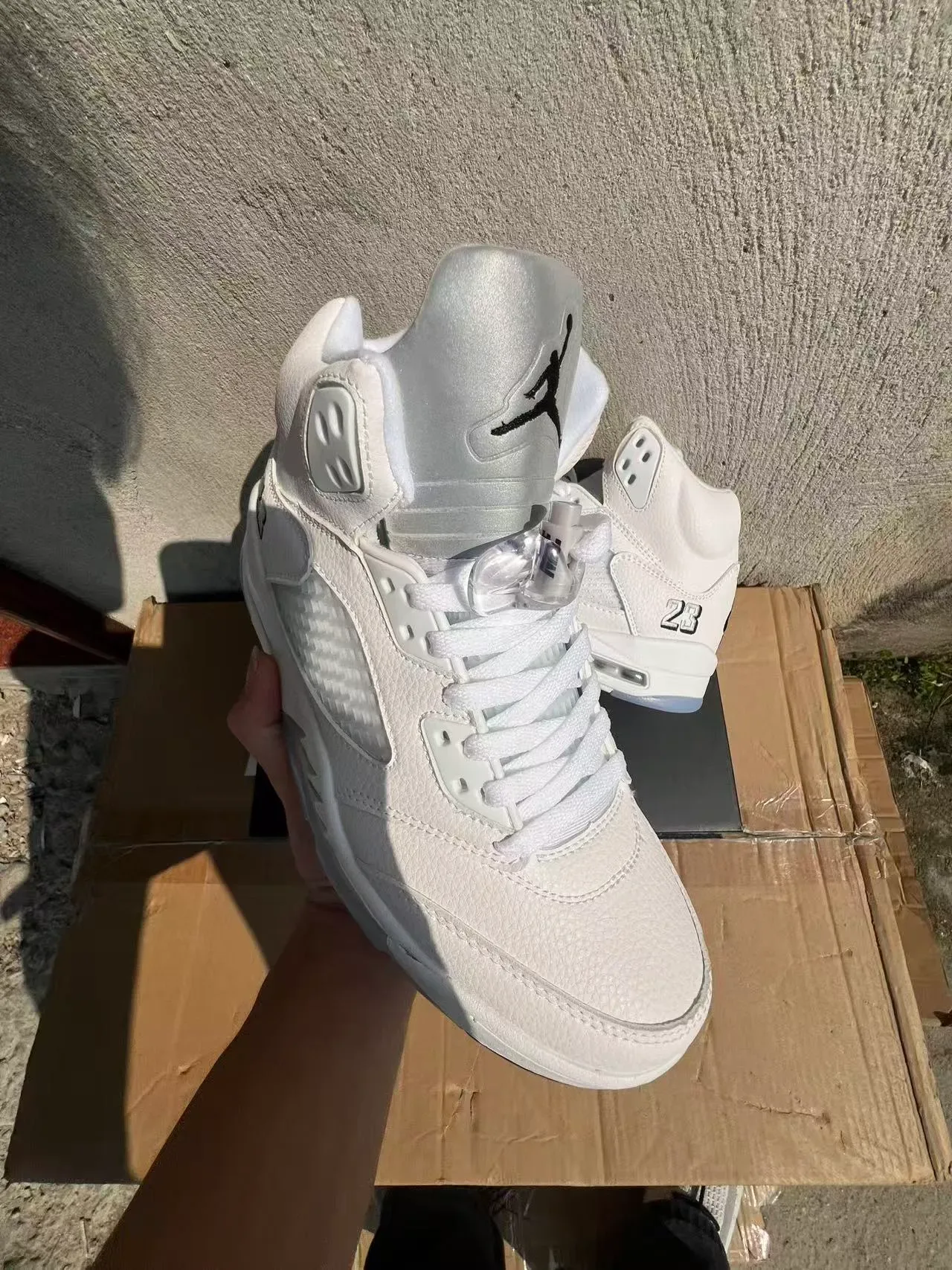 Air Jordan 5 أبيض '23' حذاء كرة السلة 2