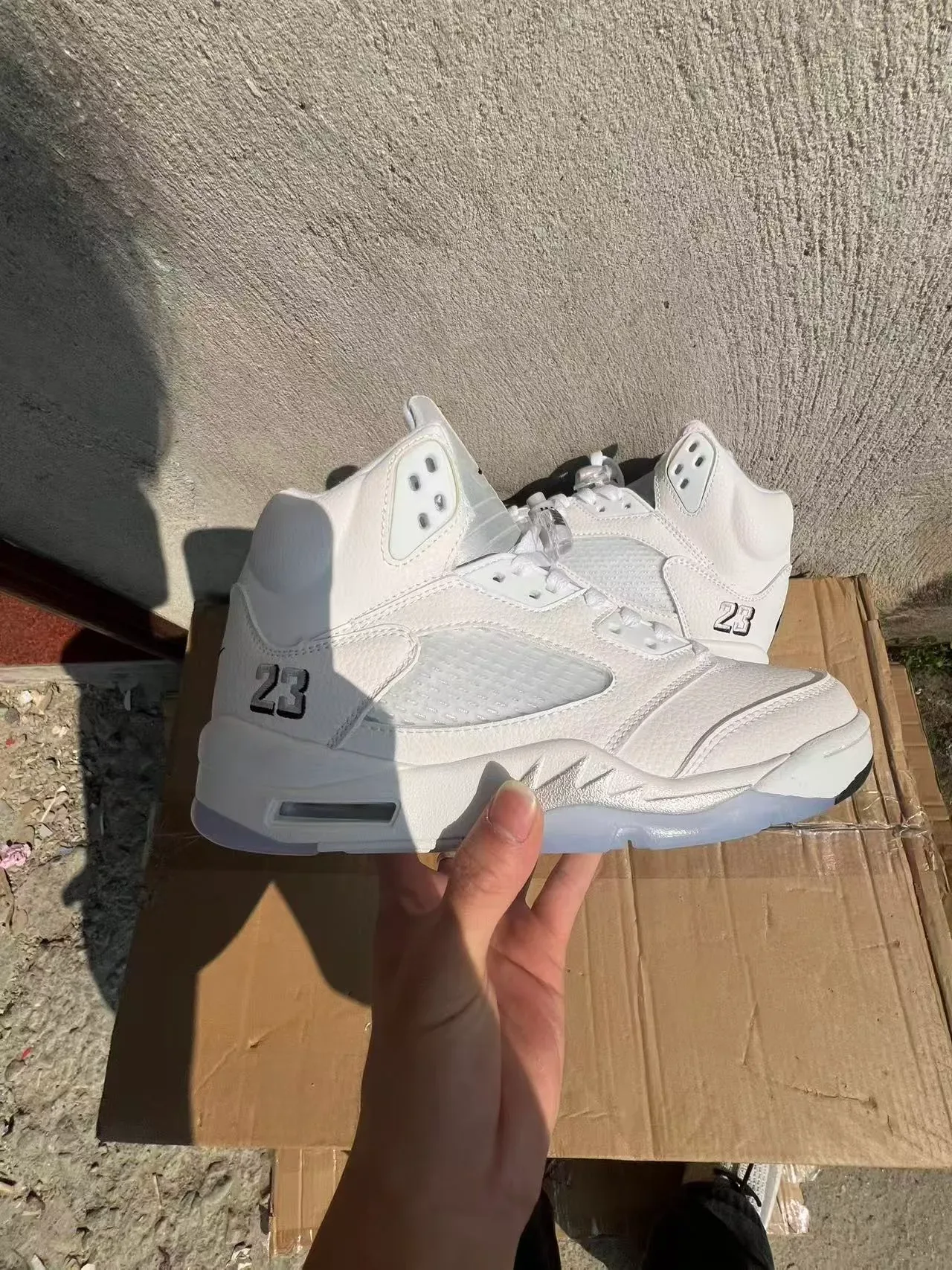 Air Jordan 5 أبيض '23' حذاء كرة السلة 7