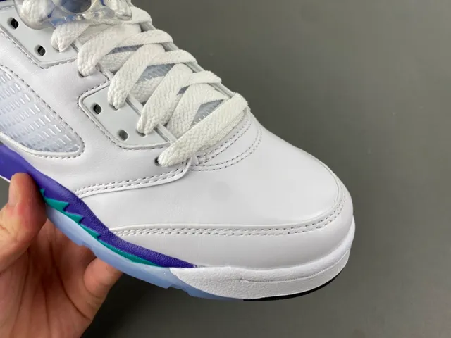 Chaussures de basketball Air Jordan 5 blanc violet sarcelle 2