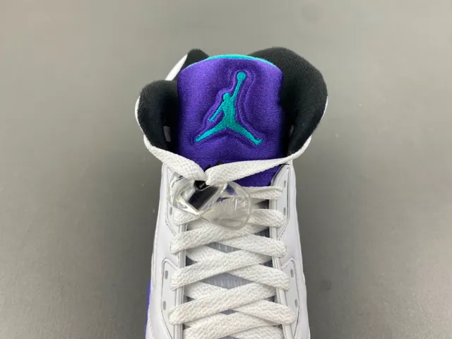 Chaussures de basketball Air Jordan 5 blanc violet sarcelle 6