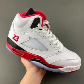 Air Jordan 5 白红黑篮球鞋
