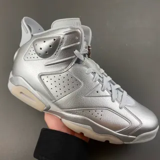 Tênis de basquete Air Jordan 6 prata metálico