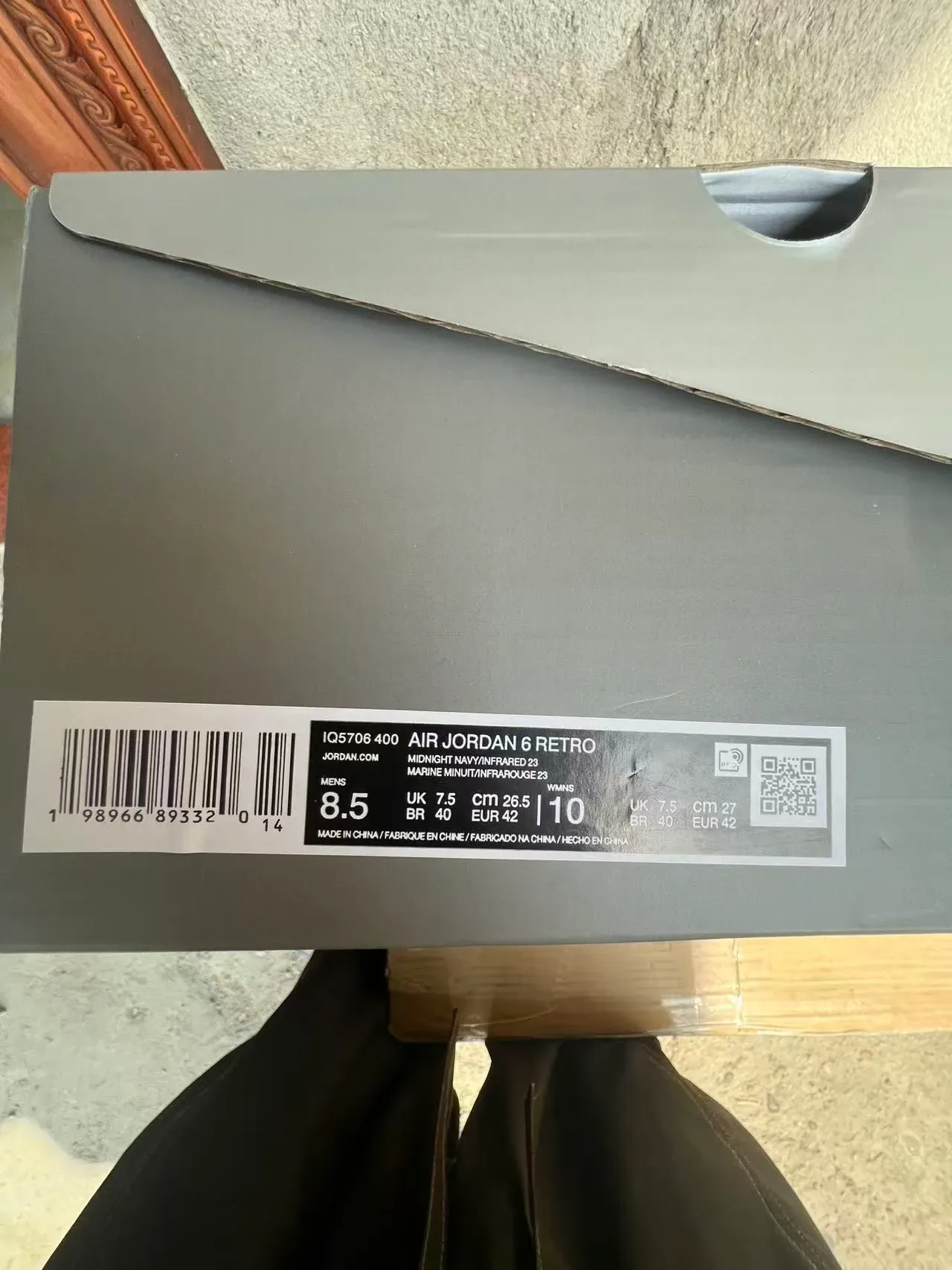 Air Jordan 6 Navy Light Blue Orange बास्केटबॉल जूते 10