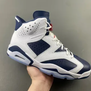 Air Jordan 6 सफ़ेद नेवी बास्केटबॉल जूते