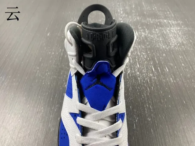 Air Jordan 6 সাদা রয়েল ব্লু কালো বাস্কেটবॉल জুতা 10