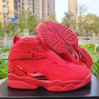 Air Jordan 8 লাল কালো বাস্কেটবল জুতো