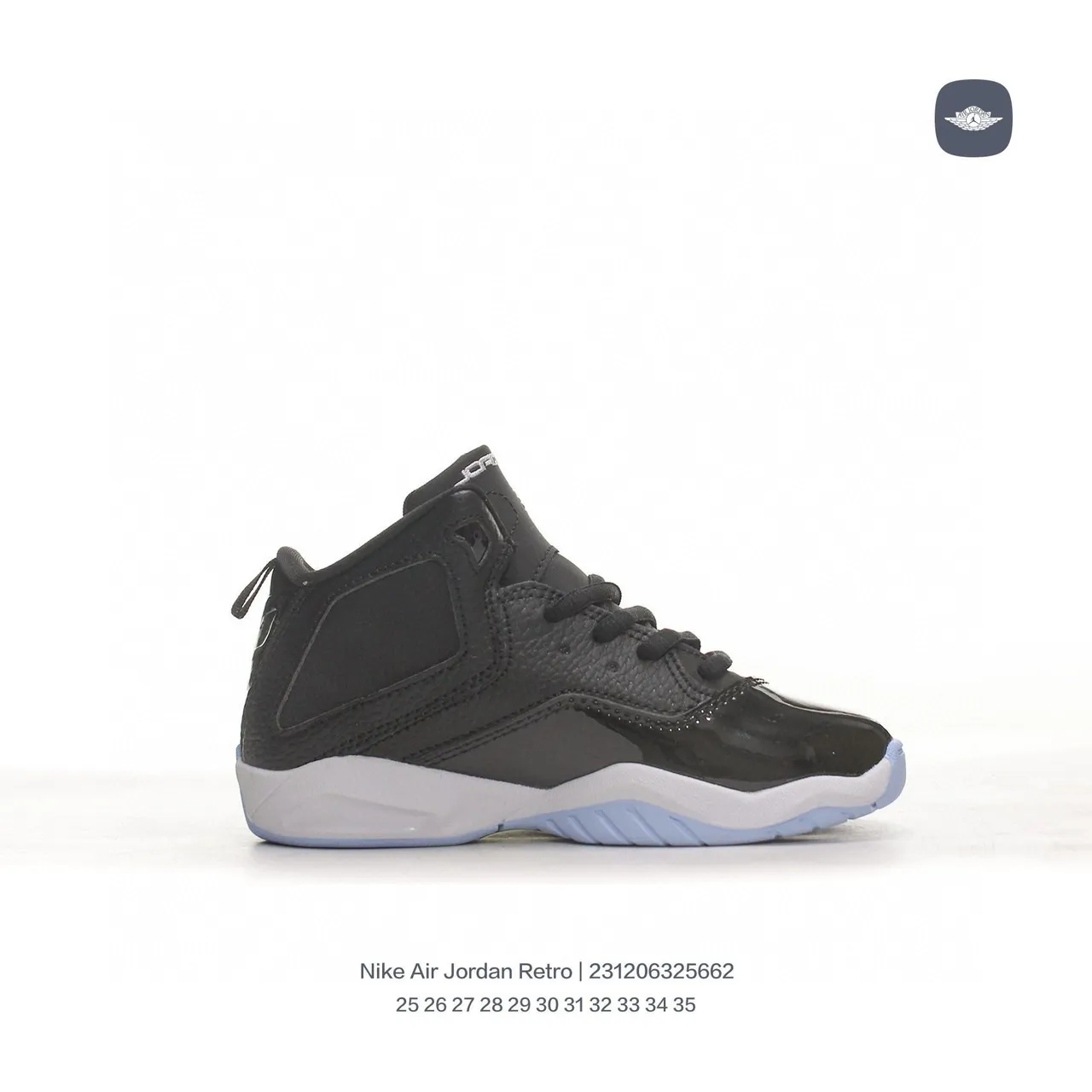Air Jordan Retro काले नारंगी सफेद बास्केटबॉल जूते 8