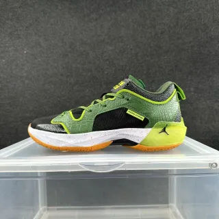 Air Jordan THE REAL GTN সবুজ কালো ক্রক-এমবসড লেদার মেশ বাস্কেটবল জুতো