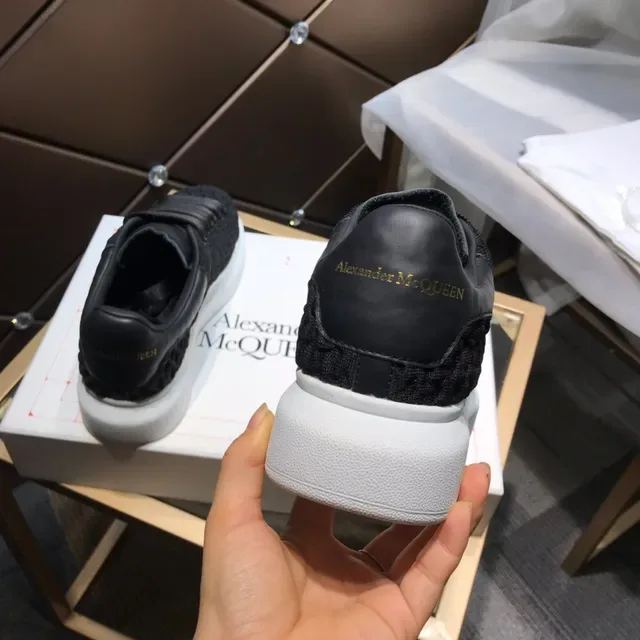 Alexander McQueen Oversized Sneaker Black Knitted Upper Lifestyle Sneakers 6