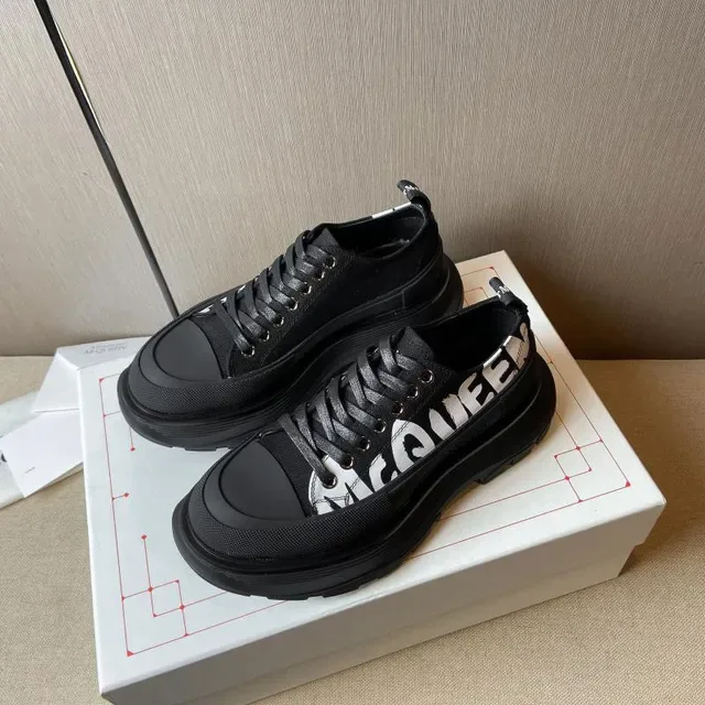 Alexander McQueen Oversized Sneaker Black Monochrome Chunky Sneakers 4