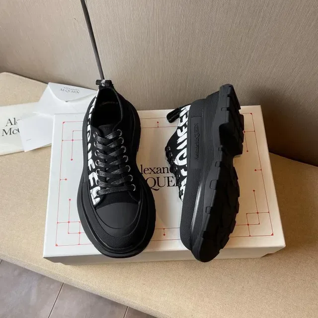 Alexander McQueen Oversized Sneaker Black Monochrome Chunky Sneakers 7