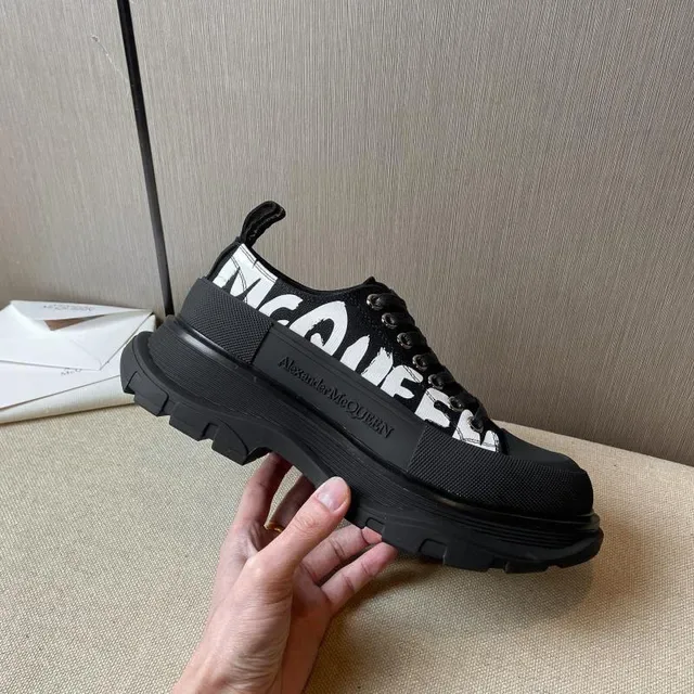 Alexander McQueen Oversized Sneaker Black Monochrome Chunky Sneakers 8