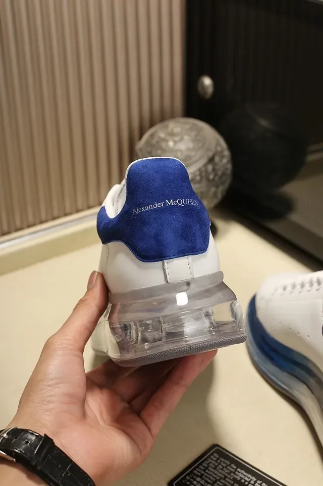 Alexander McQueen Oversized Sneaker White and Blue Lifestyle Sneakers 2