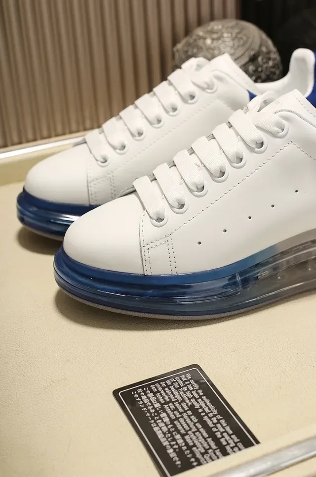 Alexander McQueen Oversized Sneaker White and Blue Lifestyle Sneakers 4