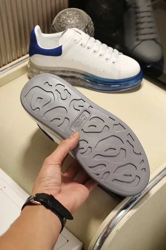 Alexander McQueen Oversized Sneaker White and Blue Lifestyle Sneakers 5