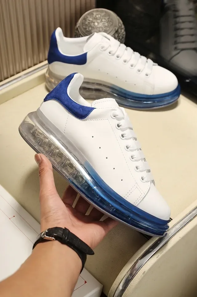 Alexander McQueen Oversized Sneaker White and Blue Lifestyle Sneakers 6