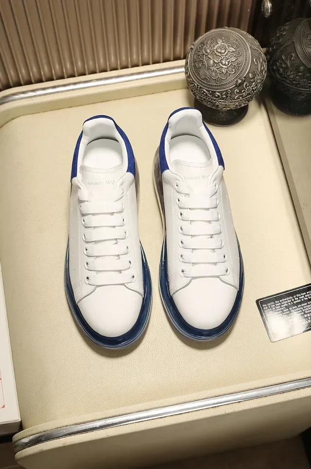 Alexander McQueen Oversized Sneaker White and Blue Lifestyle Sneakers 8
