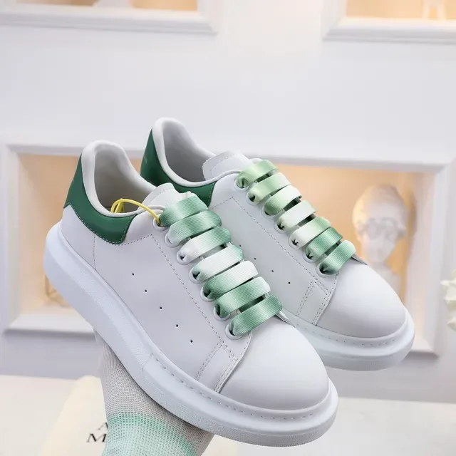 Alexander McQueen Oversized Sneaker White and Green Lifestyle Sneakers 3
