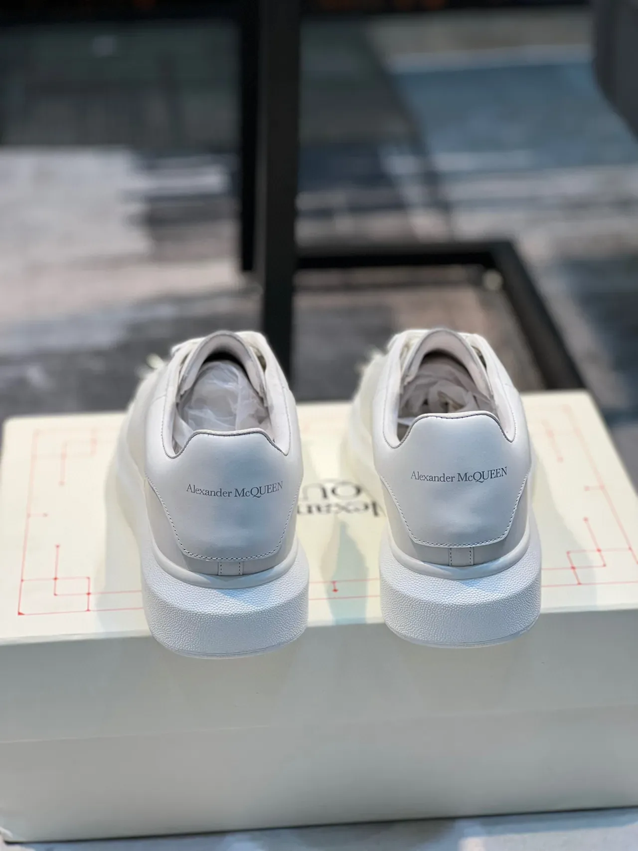 Alexander McQueen Oversized Sneaker White Studded Toe Lifestyle Sneakers 2