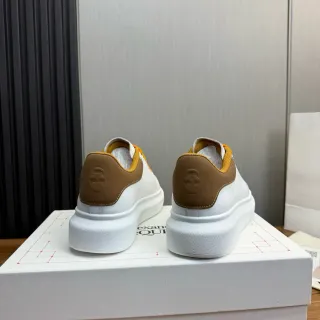 Alexander McQueen Oversized Sneaker White Tan Orange Lifestyle Sneakers