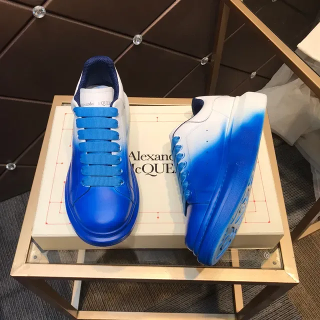 Alexander McQueen 白色到蓝色渐变宽松生活方式运动鞋 7