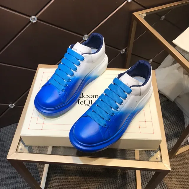 Alexander McQueen 白色到蓝色渐变宽松生活方式运动鞋 8
