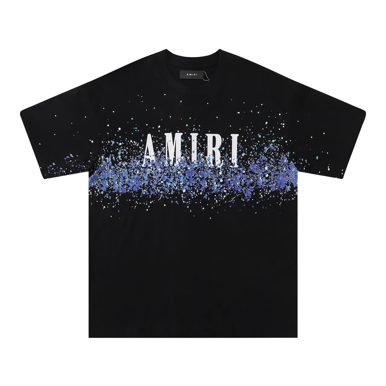 Camiseta Amiri com logo gráfico de respingos 4