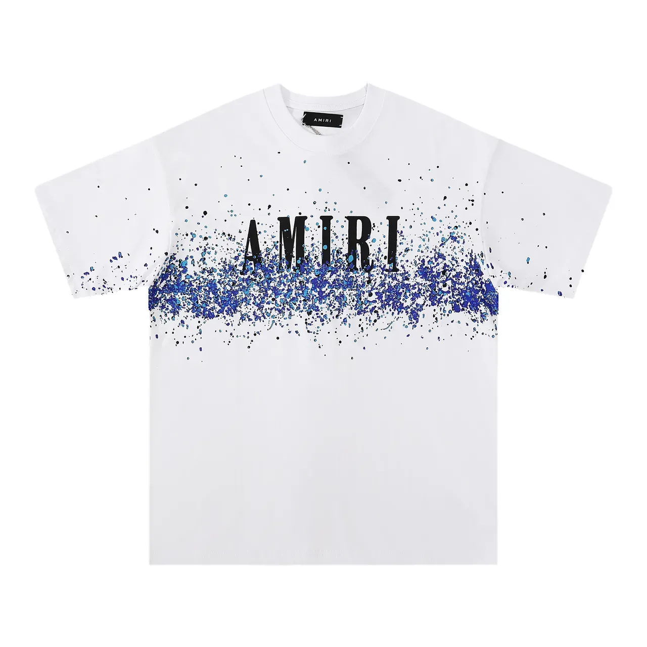 Camiseta Amiri com logo gráfico de respingos 6