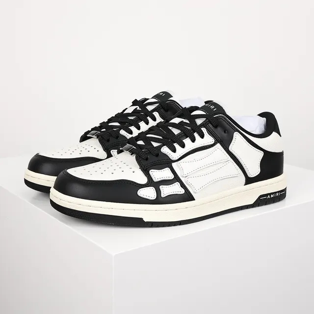 Amiri Skel Top Low Black and White Lifestyle Sneakers 2