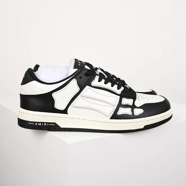 Amiri Skel Top Low Black and White Lifestyle Sneakers 3