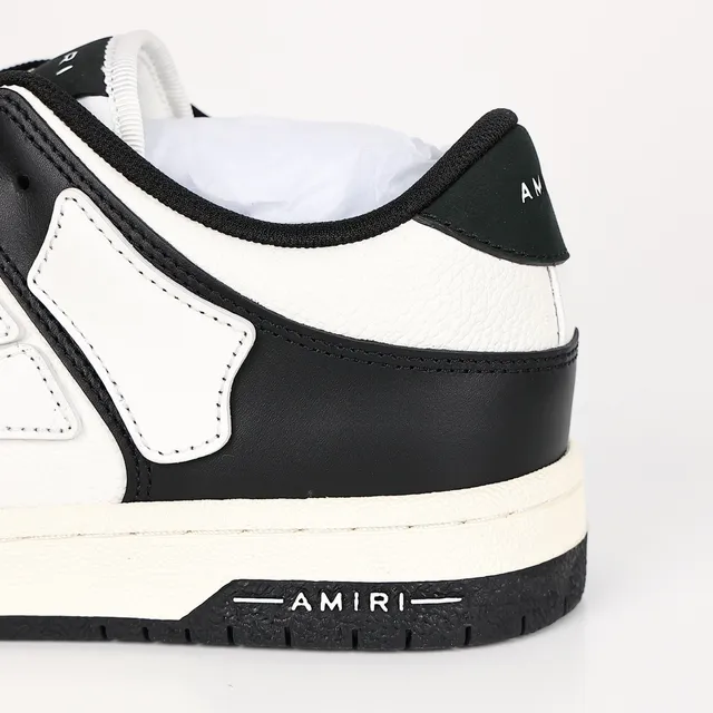 Amiri Skel Top Low Black and White Lifestyle Sneakers 4
