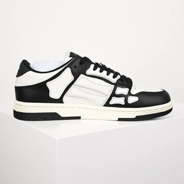 Amiri Skel Top Low Black and White Lifestyle Sneakers 7