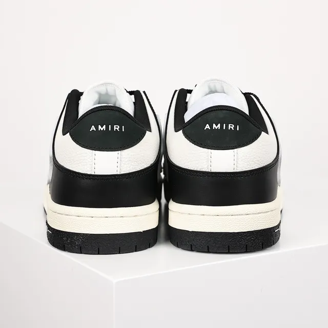 Amiri Skel Top Low Black and White Lifestyle Sneakers 8