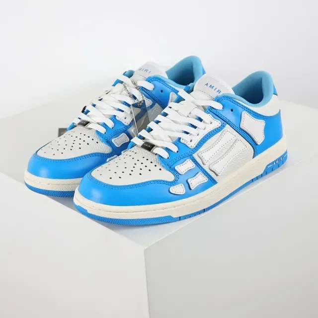 Amiri Skel Top Low Tênis Lifestyle Azul e Cinza 2