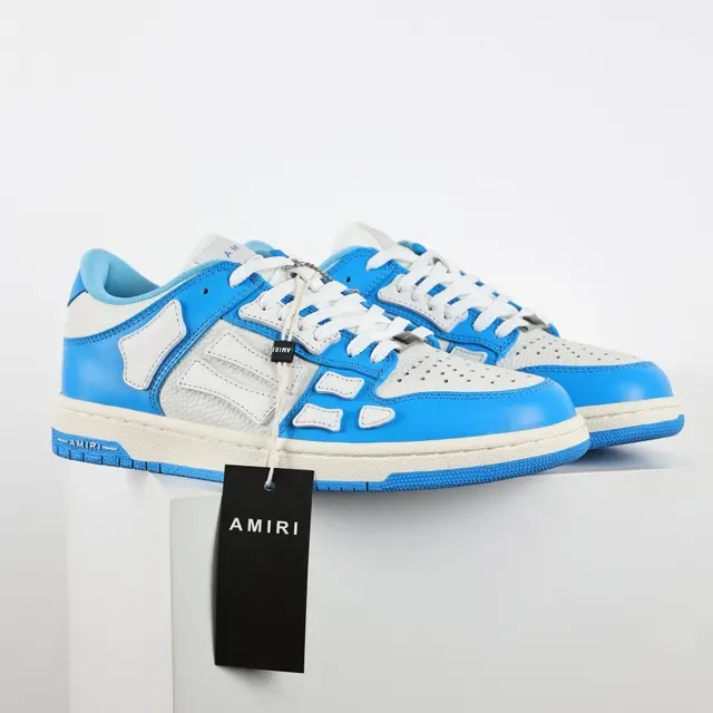 Amiri Skel Top Low Tênis Lifestyle Azul e Cinza 3