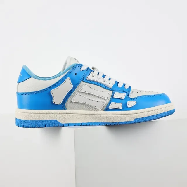 Amiri Skel Top Low Tênis Lifestyle Azul e Cinza 7