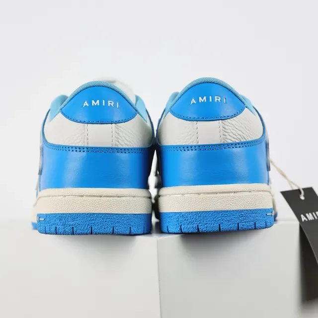 Amiri Skel Top Low Tênis Lifestyle Azul e Cinza 8