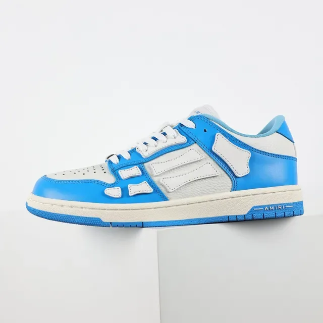 Amiri Skel Top Low Tênis Lifestyle Azul e Cinza 9