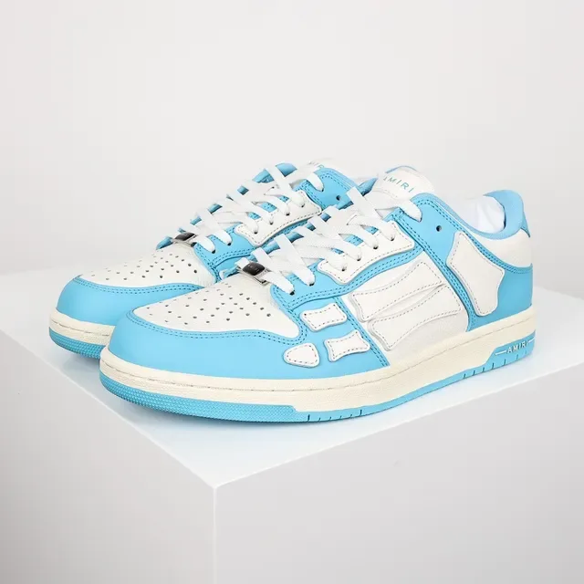 Amiri Skel Top Low Sky Blue and White Lifestyle Sneakers 2
