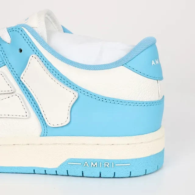 Amiri Skel Top Low Sky Blue and White Lifestyle Sneakers 4