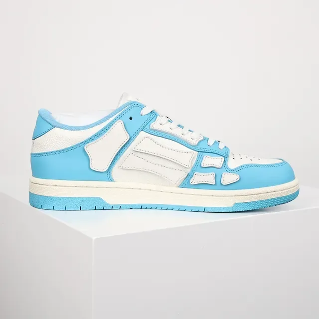 Amiri Skel Top Low Sky Blue and White Lifestyle Sneakers 7