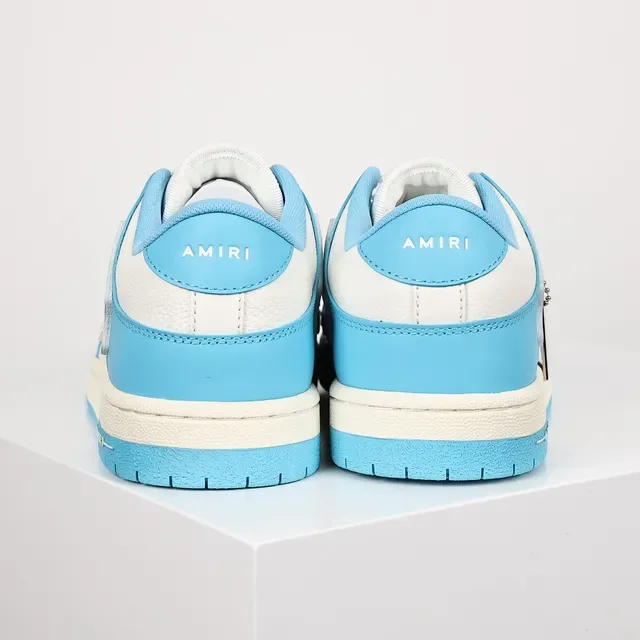 Amiri Skel Top Low Sky Blue and White Lifestyle Sneakers 8