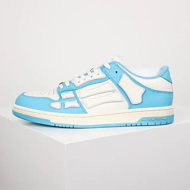 Amiri Skel Top Low Sky Blue and White Lifestyle Sneakers 9
