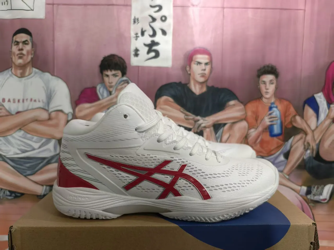 ASICS Gel-Beyond White and Red Basketball Shoes 5