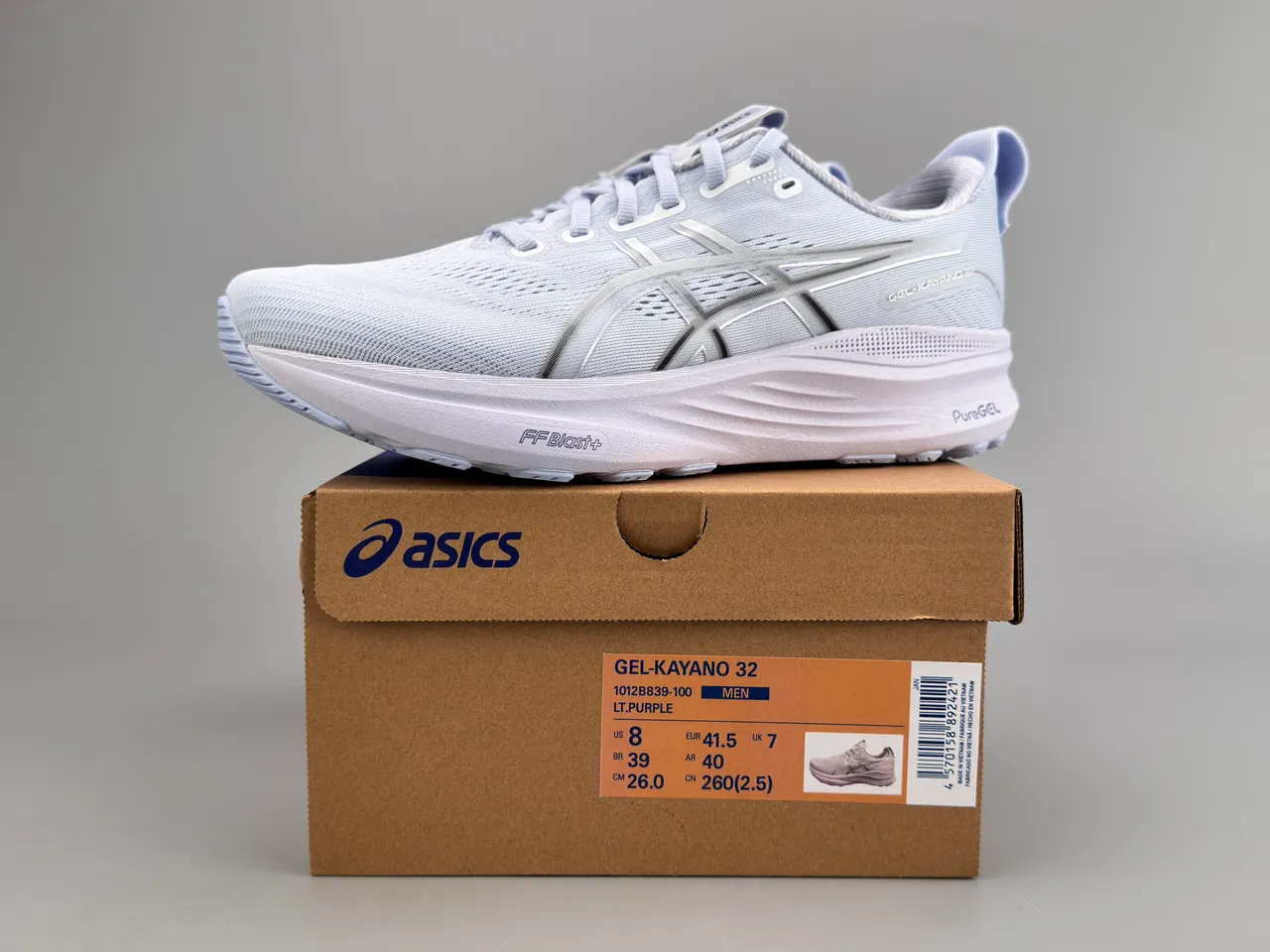 ASICS Gel-Kayano 32 Light Gray Running Shoes 4